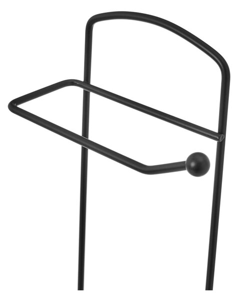 Perie de WC neagră din metal Simply – Casa Selección