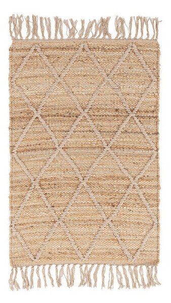 Covor în culoare naturală țesut manual din iută 60x90 cm Shaila – Yes Everyday