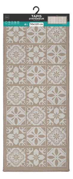 Covor tip traversă bej lavabil 50x120 cm Constantine – douceur d'intérieur