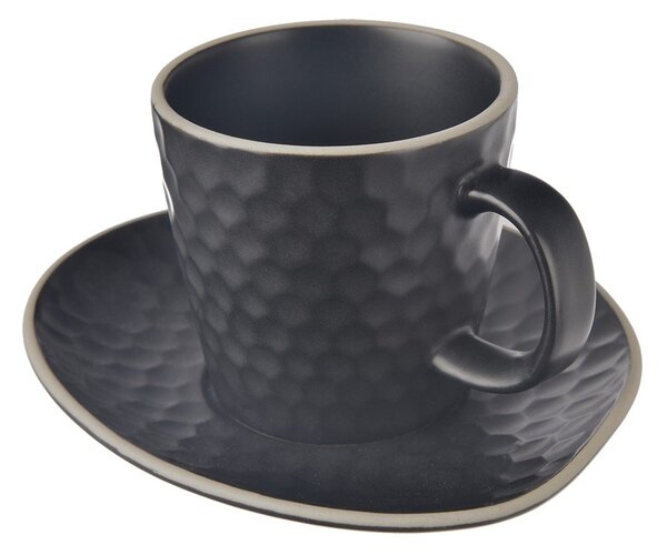 Ceașcă neagră pentru cappuccino din ceramică 250 ml Tea Time – Orion