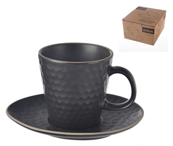 Ceașcă neagră pentru cappuccino din ceramică 250 ml Tea Time – Orion