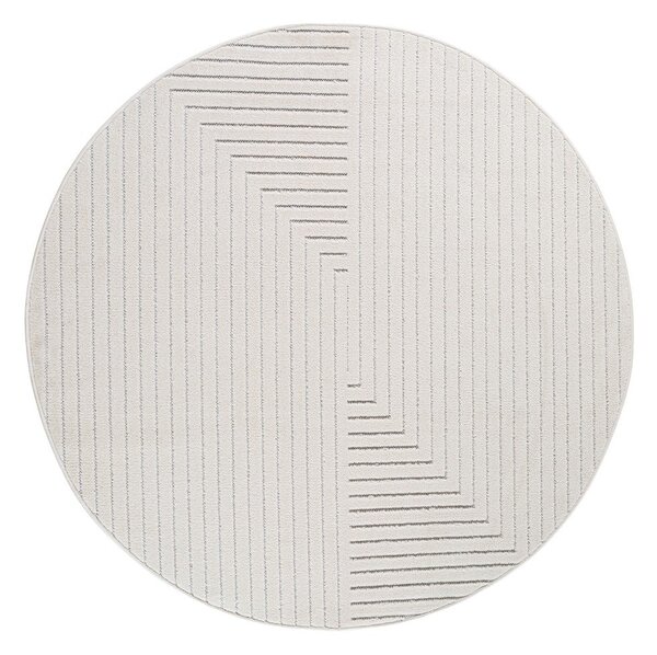 Covor pentru exterior și interior crem rotund ø 120 cm Nova 1202 – Ayyildiz Carpets