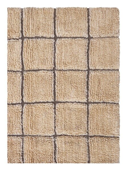 Covor chihlimbar țesut manual din lână 230x300 cm Mosaic Amber – Lorena Canals