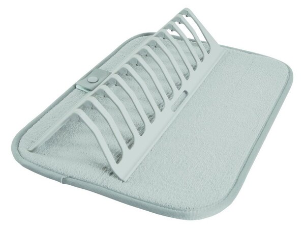 Scurgător de vase albastru deschis din plastic 36x28 cm – Homéa