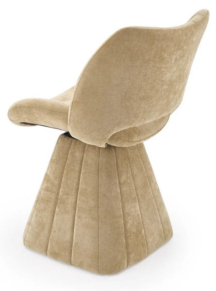 Scaun rotativ K613, stofa clasica verde olive, 53x60x87 cm