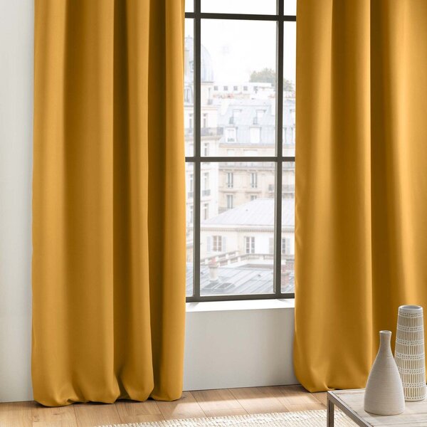 Draperie galben ocru blackout 135x240 cm Occult – douceur d'intérieur