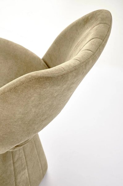 Scaun rotativ K613, stofa clasica verde olive, 53x60x87 cm