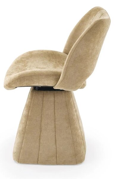 Scaun rotativ K613, stofa clasica verde olive, 53x60x87 cm