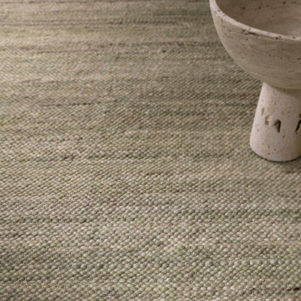 Covor kaki reversibil, țesut manual din amestesc de lână 120x170 cm Birkdale Pistachio – Asiatic Carpets