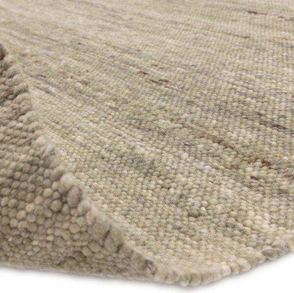 Covor kaki reversibil, țesut manual din amestesc de lână 120x170 cm Birkdale Pistachio – Asiatic Carpets