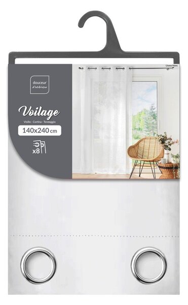 Perdea albă din voal 140x240 cm Lissea – douceur d'intérieur