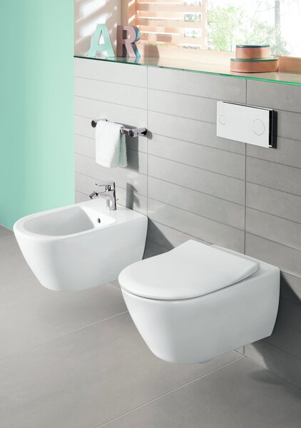 Villeroy & Boch Subway 2.0 set combi-pack cu tablă agăţat fără margine alb 5614R201