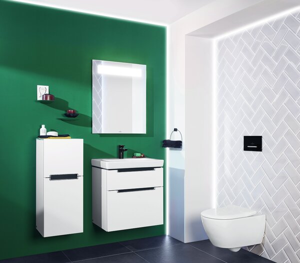 Villeroy & Boch Subway 2.0 set combi-pack cu tablă agăţat fără margine alb 5614R201