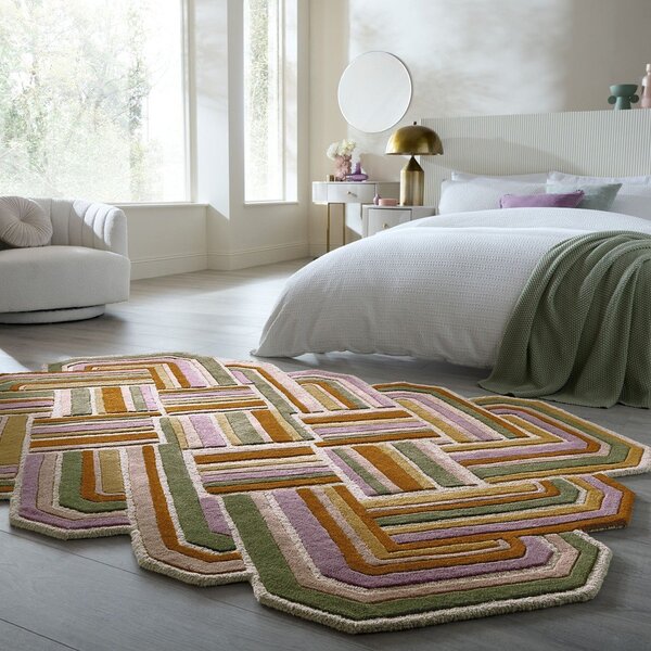 Covor țesut manual din lână 140x200 cm Lattice Shaped – Flair Rugs