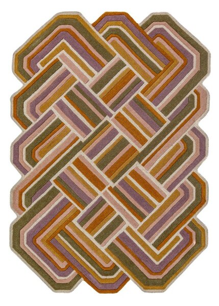 Covor țesut manual din lână 140x200 cm Lattice Shaped – Flair Rugs
