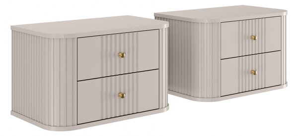 Set noptiere Vesper 56 cm de perete - cașmir / mânere aurii