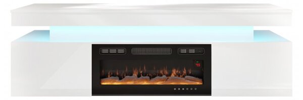 Comoda TV 2D cu semineu Lestirola LED