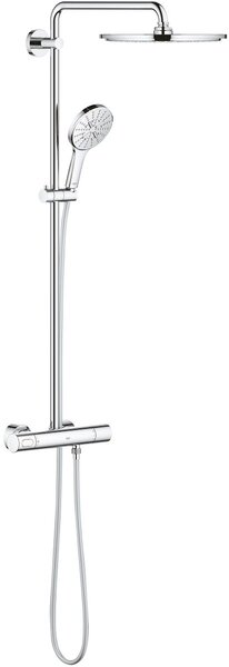 Grohe Rainshower set de duș perete cu termostat cu duș de ploaie StarLight Chrome 27968001