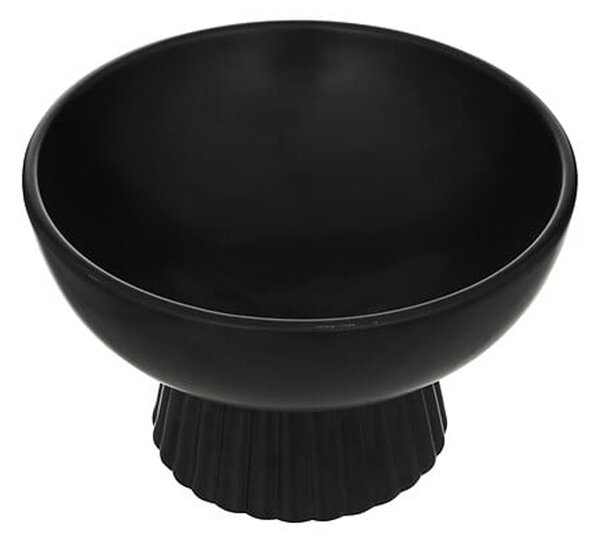 Bol decorativ, Lorvion, Negru, 22x22x14 cm