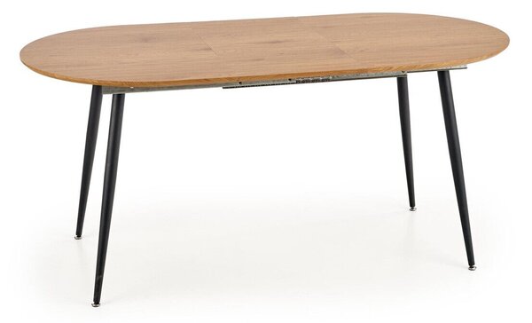 Masă Houston 697Stejar auriu, Negru, 7x8x12cm, ExtensieExtensie, MDF, Metal