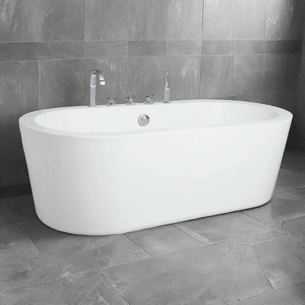 Cada baie freestanding Malaga ovala 170x75, cu baterie integrata