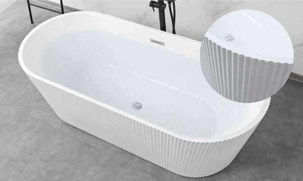 Cada baie freestanding Florenta alba
