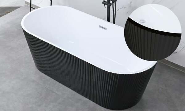 Cada baie freestanding Florenta neagra