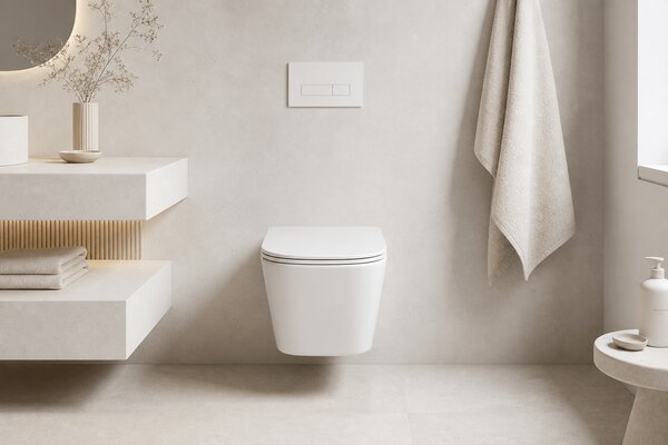 Vas WC suspendat W202, capac duroplast cu amortizor