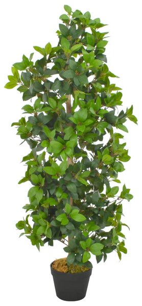 Plantă artificială dafin cu ghiveci, verde, 120 cm