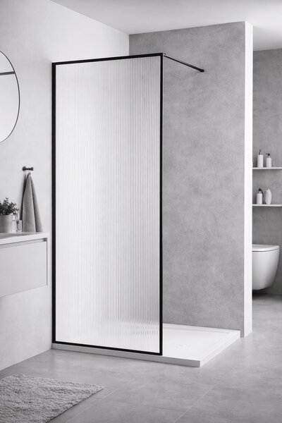 Paravan dus walk-in sticla securizata 8 mm geam linii 90x190