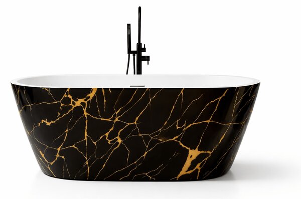 Cada baie freestanding Portofino Negru