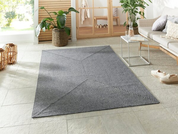 Covor Trenzado gri 80/150 cm
