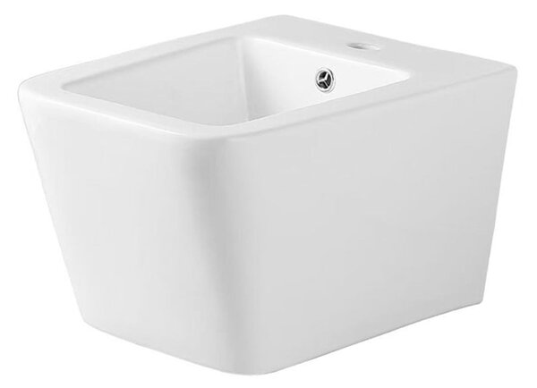 Vas Bideu Suspendat Alb Lucios B202, Ceramica Sanitara, Montaj pe Perete