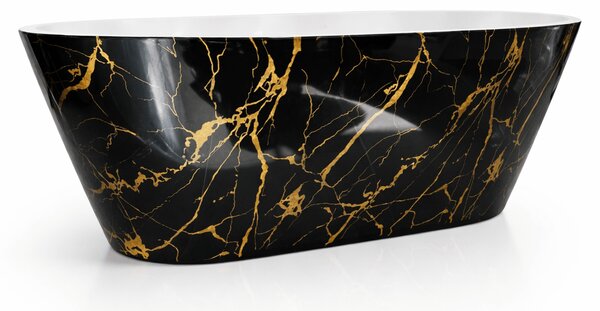 Cada baie freestanding Portofino Negru