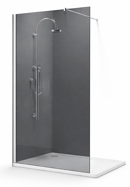 Paravan de dus Walk-In sticla securizata fumurie 8 mm, 70x190 cm