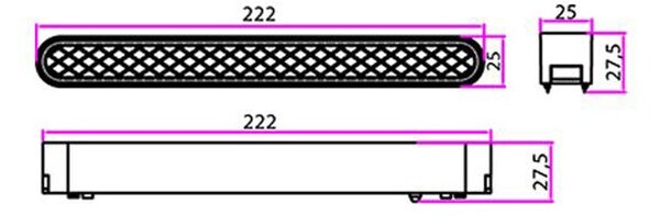 Spot LED SMD Linear Luxo, 12W, 720 lm, unghi fascicul 60 grade, aluminiu