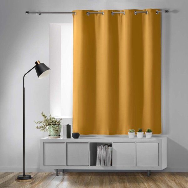 Draperie galben ocru blackout 135x180 cm Occult – douceur d'intérieur