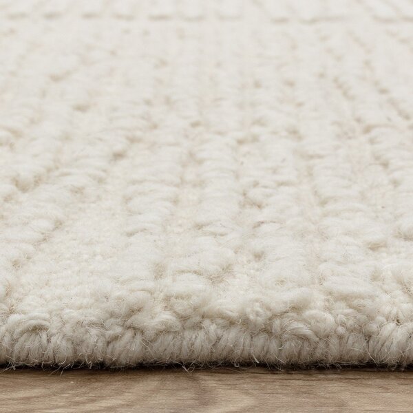 Covor fildeș țesut manual din lână 120x170 cm Zennith Column – Asiatic Carpets