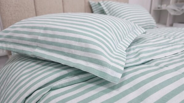 Lenjerie pat Ranforce 100% Cotton Pro (Zen Life Green)