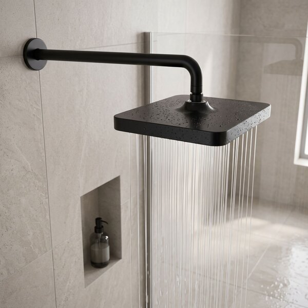 Pălărie de duș dreptunghiulară REA JS-032 Black