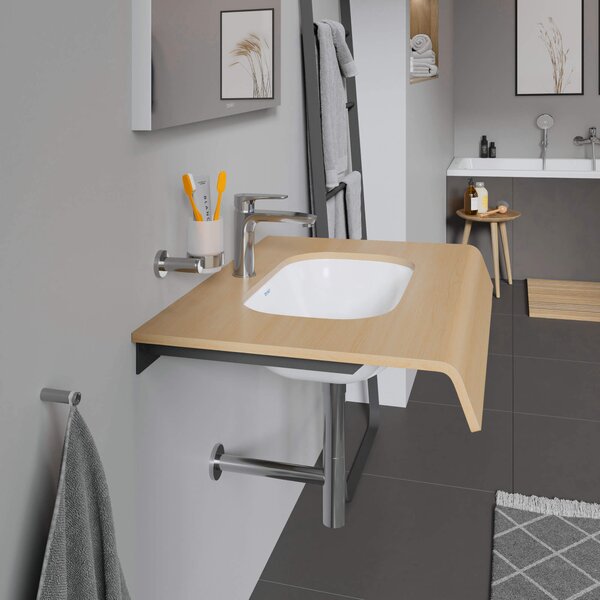 Duravit D-Code lavoar 49.5x29 cm dreptunghiular sub blat alb luciu 0338490000