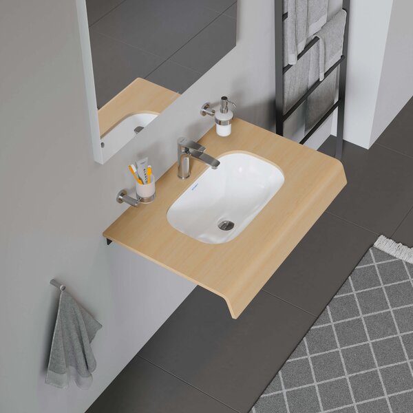 Duravit D-Code lavoar 49.5x29 cm dreptunghiular sub blat alb luciu 0338490000