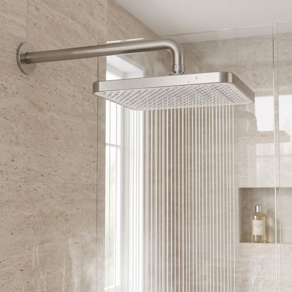 Pălărie de duș dreptunghiulară REA JS-032 Brushed Nickel