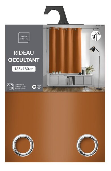 Draperie teracotă blackout 135x180 cm Occult – douceur d'intérieur