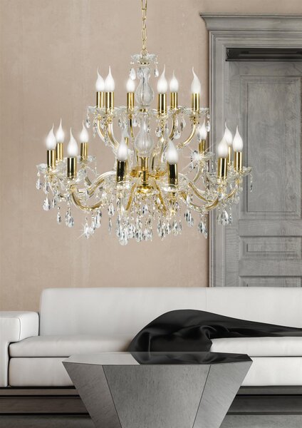Candellux Maria Teresa lampă suspendată x40 W auriu 30-94615