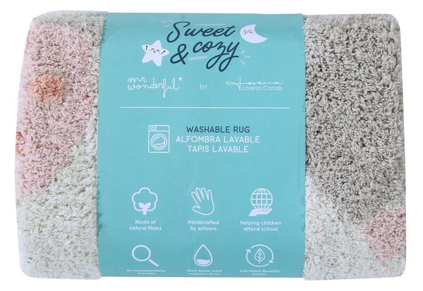 Covor pentru copii lavabil/țesut manual din bumbac ø100 cm Believe in Yourself – Lorena Canals