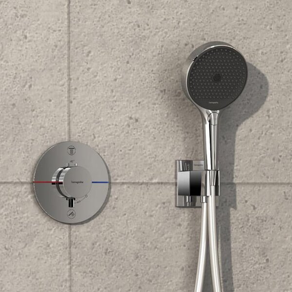 Hansgrohe ShowerSelect Comfort S baterie cadă-duș ascuns cu termostat crom 15554000