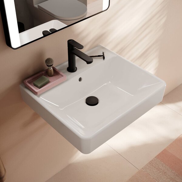 Hansgrohe Xanuia Q lavoar 55x48 cm dreptunghiular clasică alb luciu 60132450