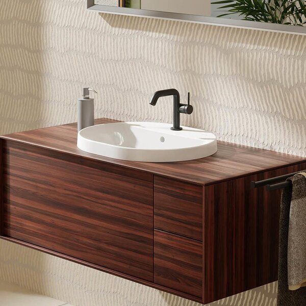 Hansgrohe Xuniva U lavoar 55x45 cm ovale încastrat alb mat 60161450