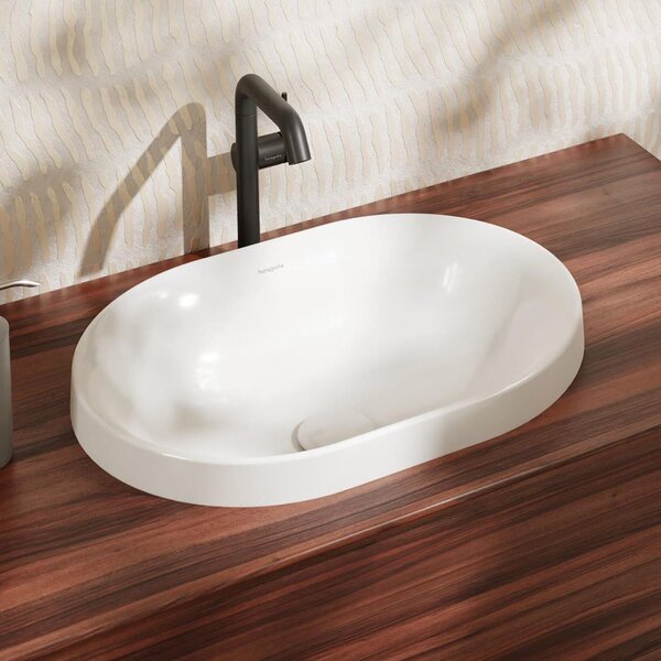 Hansgrohe Xuniva U lavoar 55x40 cm ovale încastrat alb mat 60157450